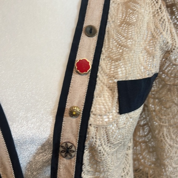 COREY LYNN CALTER Sheer Lace Cardigan - Picture 2 of 6